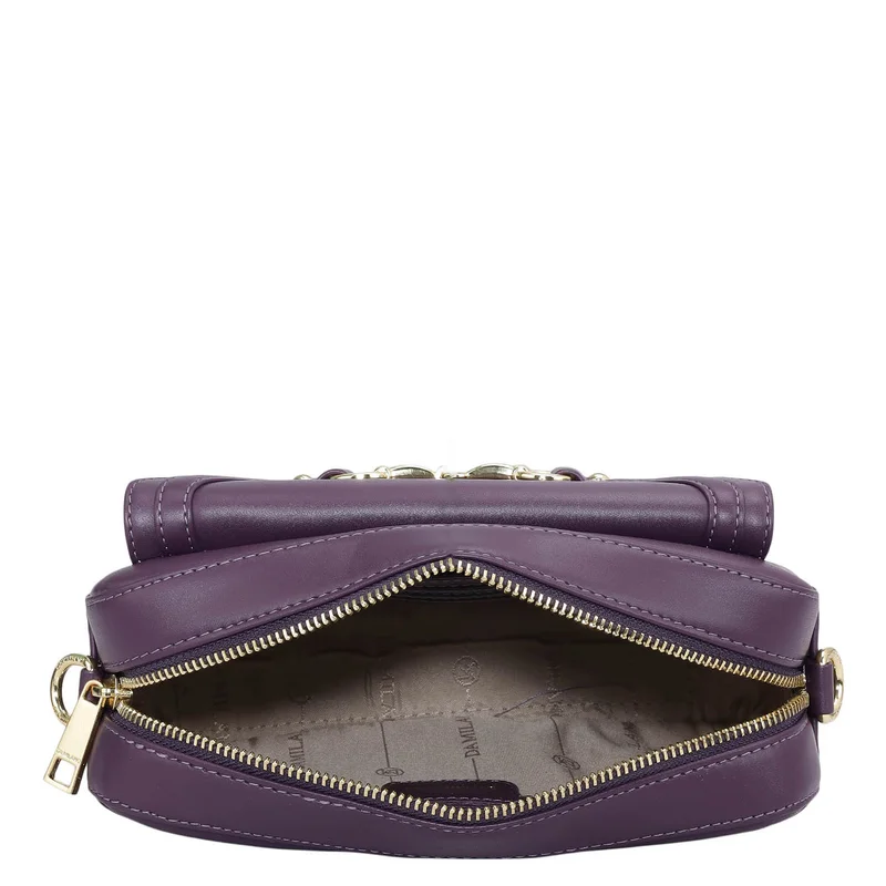 Da Milano Grapevine Small Plain Leather Sling - Grapevine for Women | Best Price UAE